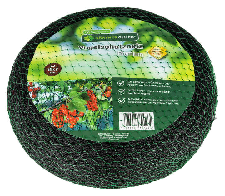 GÄRTNERGLÜCK Vogelschutznetz Premium